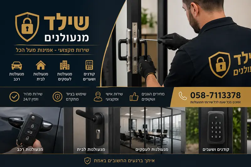 מה עושים אם ננעלתי מחוץ לבית בלי מפתח? 1 שילד מנעולנים